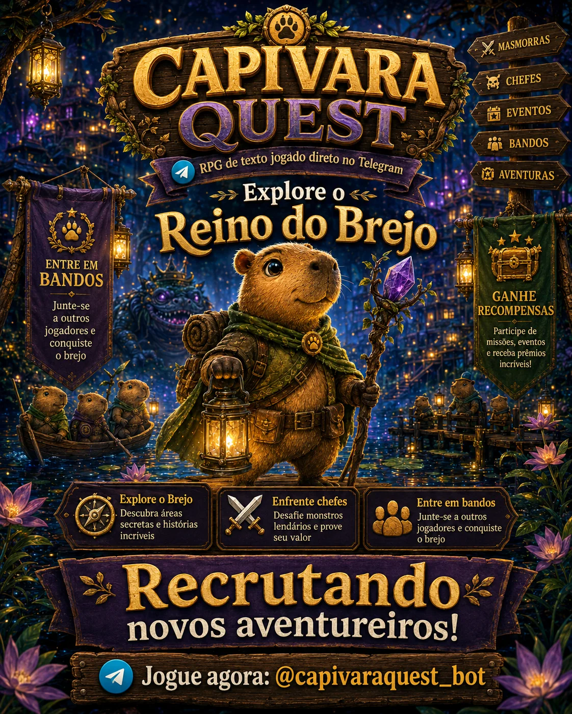 Arte promocional do Capivara Quest